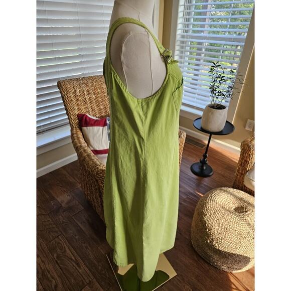 Dare To Dress Vintage Lime Green Shift Dress Size 9 Y2K Made in USA - Picture 12 of 15